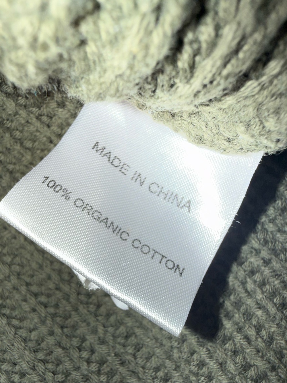 Quince 100% Organic Cotton Chunky Knit Sweater Small Olive Green Granola Girl - Picture 9 of 10